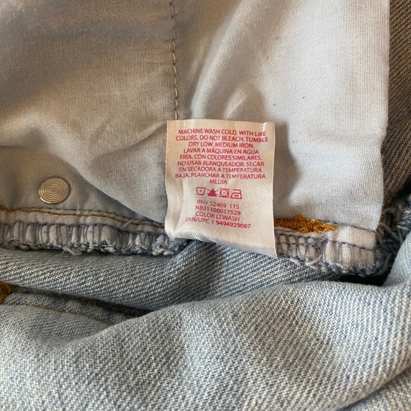 No Boundaries Destroyed Jeans‎ Light Wash Juniors  Size 13 - Picture 8 of 8